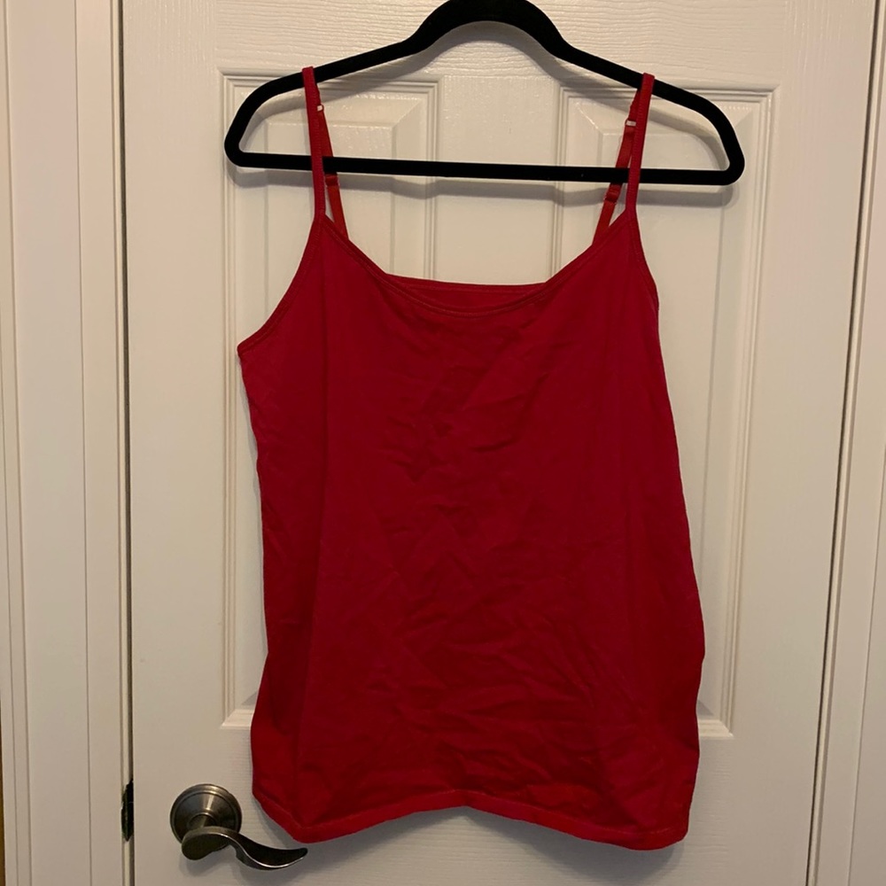 3/$15 Form Fit Red Camisole